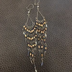 BOHO hippy beaded Pierced earrings